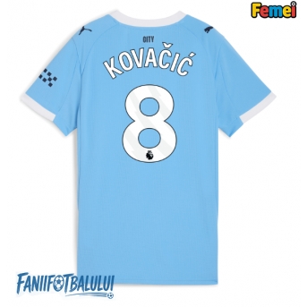 Manchester City Mateo Kovacic #8 Tricou Fotbal Replică 2025-26 Femei Acasa